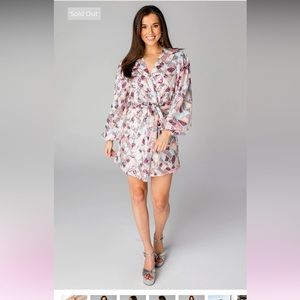 ADELINE SEQUIN WRAP DRESS - MARDI GRAS